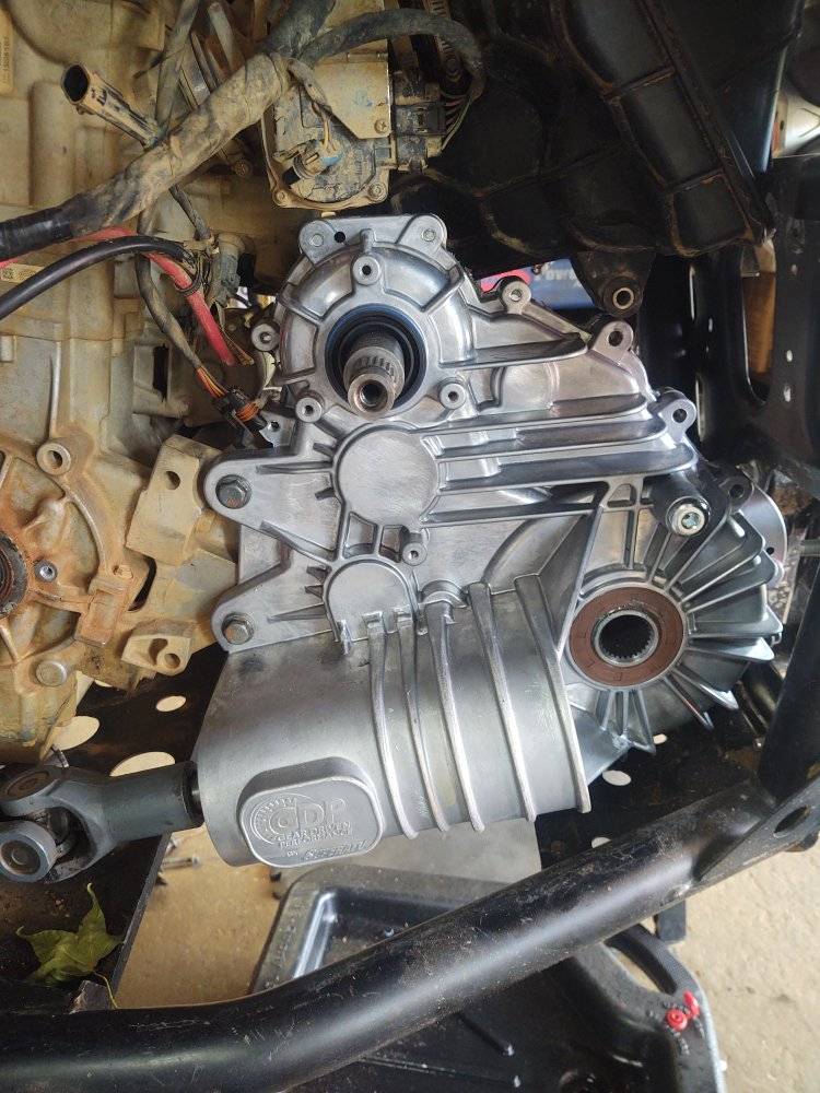 Transmission and differential repair work at New Site ATV